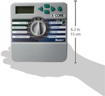 Hunter X-Core XC800i Indoor Sprinkler Timer, 8-Zone Irrigation Controller | Indoor 8-station irrigation controller with easy programming, manual controls, seasonal adjust, and standard dial operation