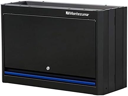 Montezuma Garage Tool Storage System - 11Piece Combo Workbench with Locking Cabinet & Stainless Steel Worktop - Pc-Bbcg