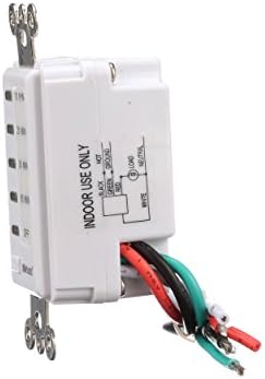 Southwire Woods In-Wall 60-Minute Digital Countdown Timer - Automatic Shut-Off Timer - Energy-Efficient Wall-Mounted Timer - Durable Digital Timer - Easy-Installation Indoor Timer