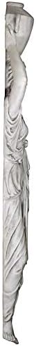 Design Toscano Dione the Divine Greek Water Woman Indoor/Outdoor Wall Frieze Sculpture, 61 inches tall, Cast Stone Resin, Antique Stone Finish