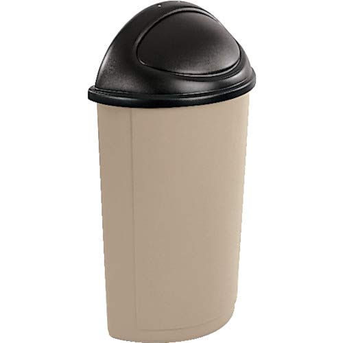 Rubbermaid Commercial Products Untouchable Gray Trash Can Round Lid, Use with 22 Gallon Untouchable Waste Bin