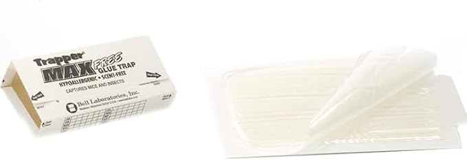 Bell Labs Full CASE of Trapper Max Free Mouse Glue Boards (72 Boards), White (TX2672)