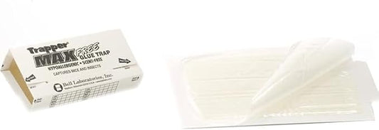 Bell Labs Full CASE of Trapper Max Free Mouse Glue Boards (72 Boards), White (TX2672)