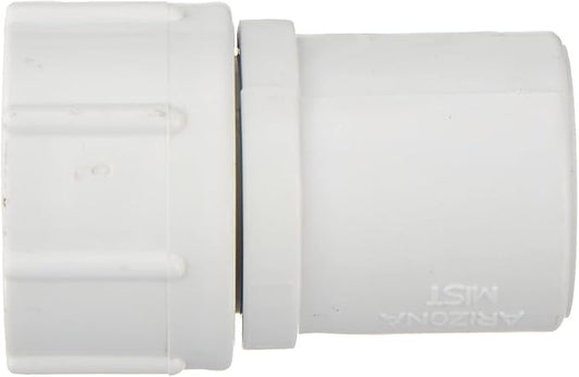 10- Pack 1/2 Inch Slip PVC x 3/4 Inch Female Thread Garden Hose to Pipe Fitting Adapter
