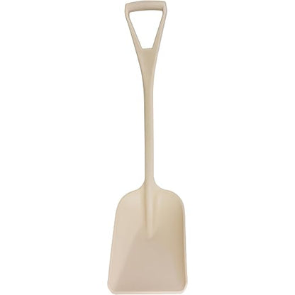 SPARTA Polypropylene Sanitary Shovel, One-Piece Molded Food and Ice Scoop for Commercial Kitchen and Bulk Ingredient Transfer, 10" x 13.75" Scoop, Tan (Pack of 3)