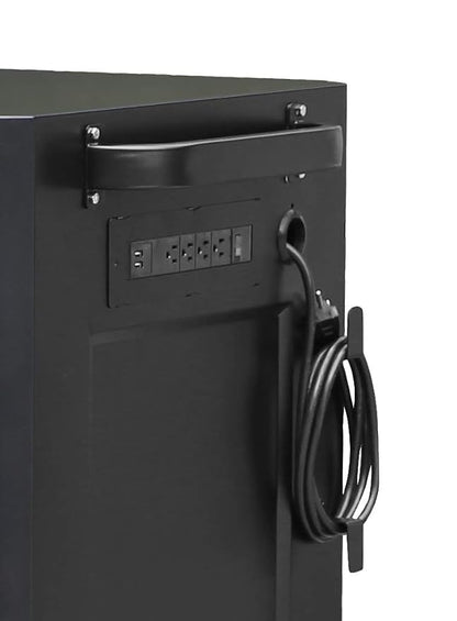 Montezuma Tool Box - 72" x 20" 16 Drawer Rolling Tool Cabinet with Multiple Power Outlets & Black Powder Coat Finish - M722016TC
