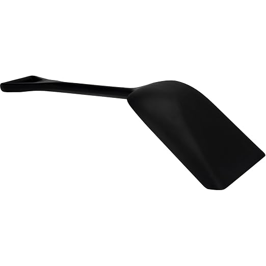 SPARTA 41076EC03 Plastic Sanitary Shovel, Food Safe Plastic Shovel For Commerical Kitchens, 11 Inches, Black