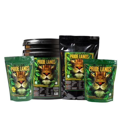 GreenGro Pride Lands Veg 6-3-3.5 | Organic Dry Top Dress Fertilizer | Microbes + Biochar + Mycorrhizae + Amendments | Vegetative Stage Plant Food | Bigger Yields | Indoor & Outdoor | 35 lb