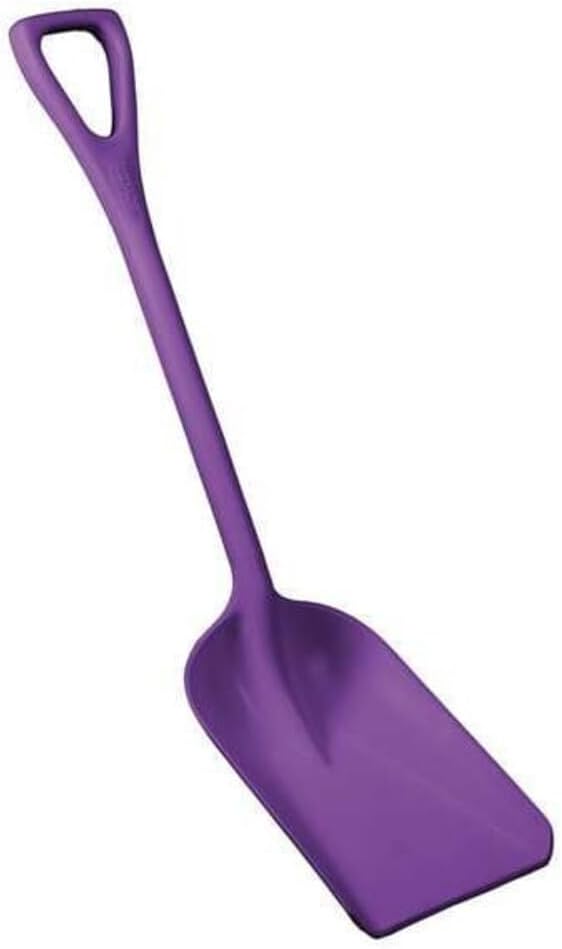 Remco Hygienic Square Point Shovel, Polypropylene Blade, 23 1/2 in L, Purple 69818-1 Each