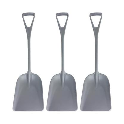 SPARTA 41076EC23 Plastic Sanitary Shovel, Food Safe Plastic Shovel For Commerical Kitchens, 11 Inches, Gray, (Pack of 3)