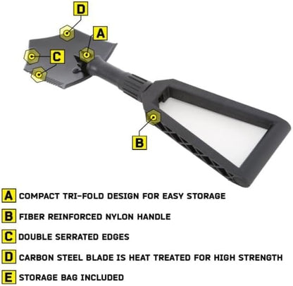 SmittyBilt R.U.T. TRIFOLD SHOVEL - SB2728