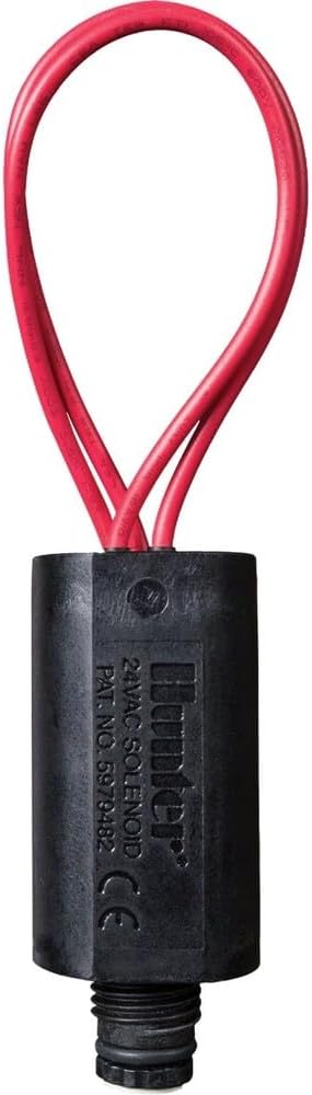 Hunter 24VAC Sprinkler Solenoid for Hunter Irrigation Valves | 24VAC replacement solenoid for compatible Hunter irrigation valves with captive plunger and pre-stripped wires