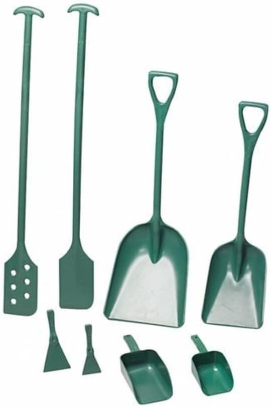 Remco 6981MD2 Green Polypropylene Metal Detectable Hygienic Shovel, Non-Sparking, 25" Blade, 1 Piece