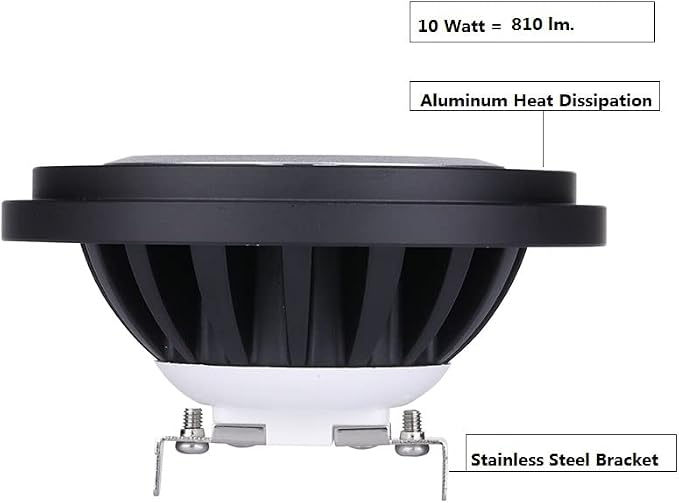 PAR36 Landscape LED Bulb,Outdoor Well Lights Landscape Lighting Garden Lights Yard Illumination 2700K Warm White,Low Voltage 9-17V Water Resistant Rating IP67 10W