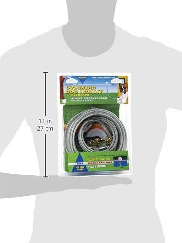 Four Paws Heavy Weight Trolley Exerciser Silver 100 Feet