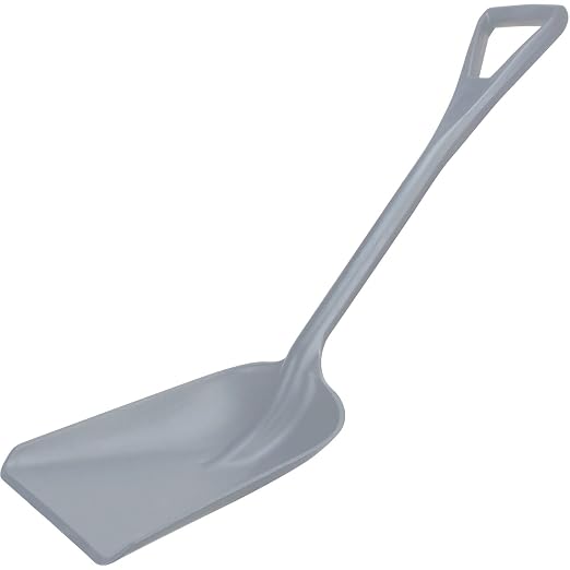 SPARTA 41076EC23 Plastic Sanitary Shovel, Food Safe Plastic Shovel For Commerical Kitchens, 11 Inches, Gray, (Pack of 3)