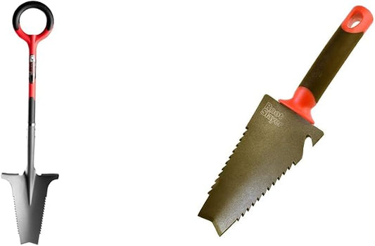 22011 Root Slayer Shovel, Red & 16011 Root Slayer Trowel, Red