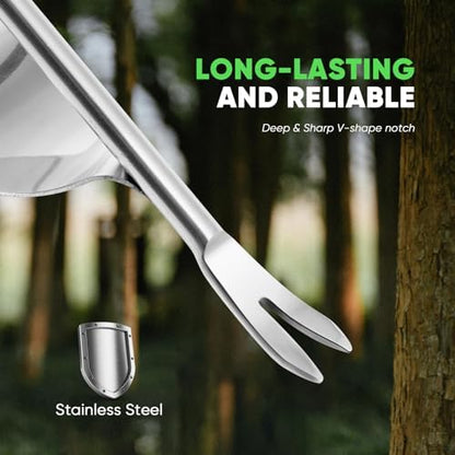 Grootpow Weed Puller + Hand Weeder - Bundle Stand Up Weed Puller & Hand Weeder Tool for The Easiest & Most Effective Weed Removal