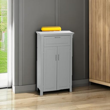 RiverRidge Somerset Two-Door Floor Cabinet, Gray