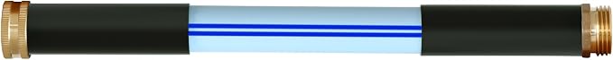 Atlantic Heavy Duty Garden Hose 5/8 Inch x 1 ft Blue, Short Connection Leader Hose (1 Foot)