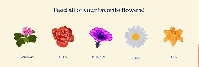 True Organic Rose & Flower Food – Organic Fertilizer for Stunning Blooms – 12lb Bag Covers 210 Sq. Ft.