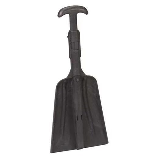 Remco - A Vikan Company 6880EBG Black Polypropylene Emergency Hygienic Shovel, ABS Plastic Blade, 24.4" - 36.5"