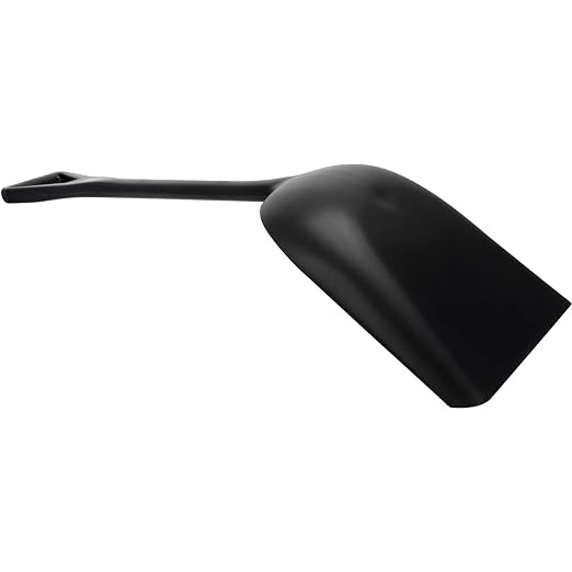 SPARTA Polypropylene Sanitary Shovel, One-Piece Food Handling Scoop, Commercial Kitchen and Bulk Ingredient Transfer Tool, 13.75" x 16.5" Scoop, Black