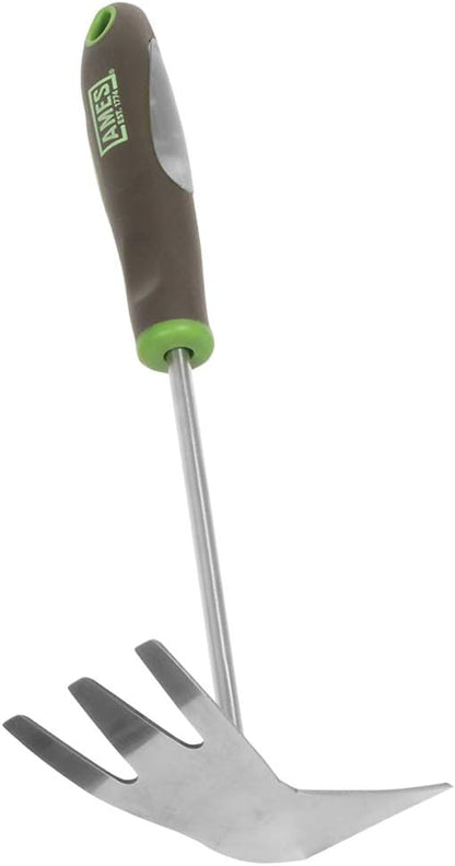 AMES 2445600 2-in-1 Hand Hoe and Cultivator with Ergo Gel Grip, 13-Inch