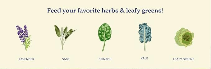 True Organic Herb & Leafy Greens Food – Organic Fertilizer for Abundant Herbs and Greens – 4lb Bag Covers 70 Sq. Ft.