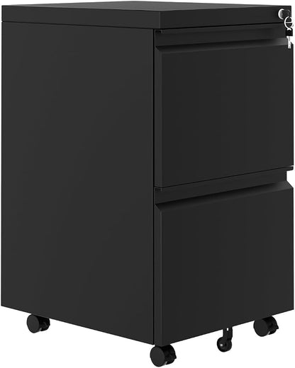 IDEALHOUSE 103" Heavy-Duty Rolling Garage Storage Cabinet, Locking Metal Cabinet with Workbench Top & Adjustable Shelf, Mobile Workshop Organizer for Home Office