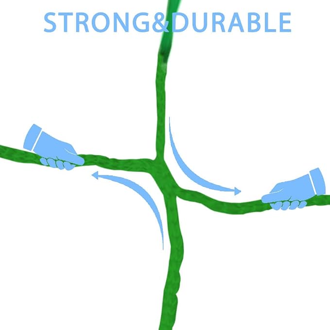 Heavy Duty Green Trellis Netting Roll - 67''x328' Plastic Plant Trellis Net for Climbing Plants