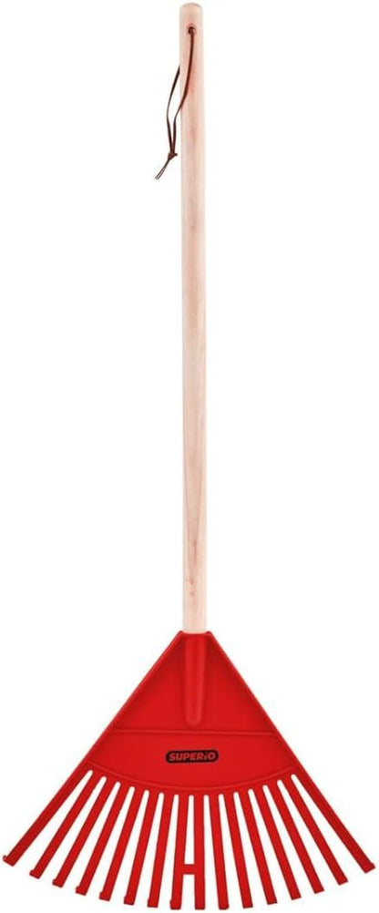 Superio Red Kid Rake - Fun and Functional Child-Sized Rake for Yard Work, for Kids Ages 2 and Up