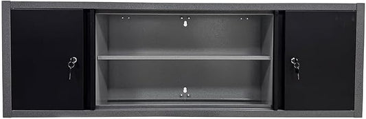 JZD Steel Wall Cabinet, 59 Inches Industrial Utility Hanging Garage Storage Tool Organization with Removable Shelf