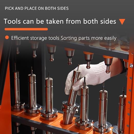 CAT/BT40 Large Capacity CNC Tool Storage Cabinet, CNC Tool Holder Vertical Drawer Cabinet for Warehouse Workshop Factory Garage Machining Centers