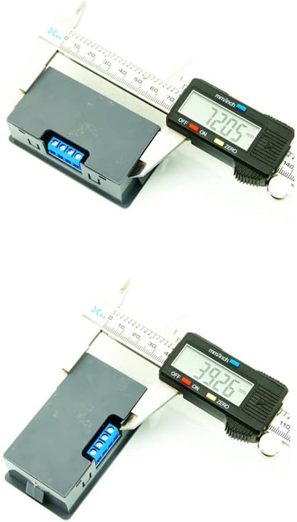2Pcs Timer Delay Relay Programmable Cycle Timer Switch ON-Off Control LED Digital Display Time Relay Module (DC12V/20A) Gray