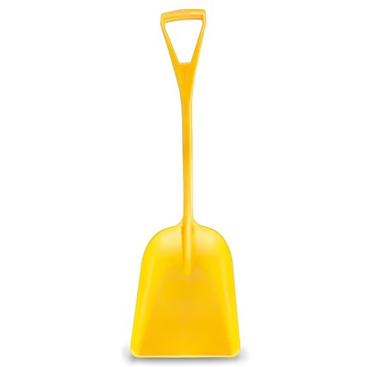 SPARTA Polypropylene Sanitary Shovel, One-Piece Food Handling Scoop, Commercial Kitchen and Bulk Ingredient Transfer Tool, 13.75" x 16.5" Scoop, Yellow (Pack of 3)