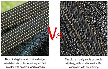 winemana 70% Black Shade Cloth, 6 x 12 FT Durable Mesh Tarp with Grommets, Resistant Garden Sun Shade Netting with Taped Edge for Plant Cover, Greenhouse, Patio, Tomatoes, Chicken Coop, Barn Kennel