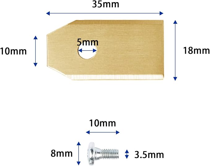 30pack Robotic Lawn Mower Replacement Automower Lawnmower Blades Fit for All Gardena Robotic Automower and Husqvarna Robotic.