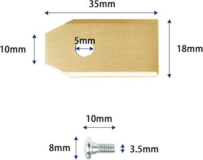 30pack Robotic Lawn Mower Replacement Automower Lawnmower Blades Fit for All Gardena Robotic Automower and Husqvarna Robotic.