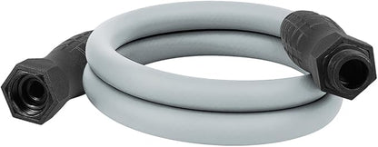 Flexzilla Colors SwivelGrip Garden Hose 5/8 in. x 5 ft., Lightweight All-Weather Water Hose, Durable and Flexible, Leak-Free Connections, Slate Grey
