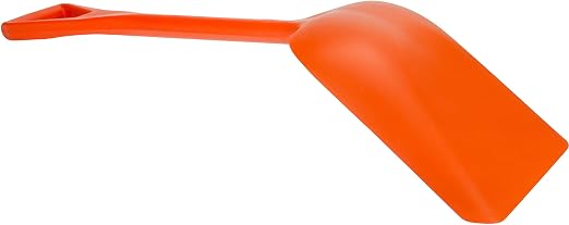 SPARTA 41076EC24 Plastic Sanitary Shovel, Food Safe Plastic Shovel For Commerical Kitchens, 11 Inches, Orange