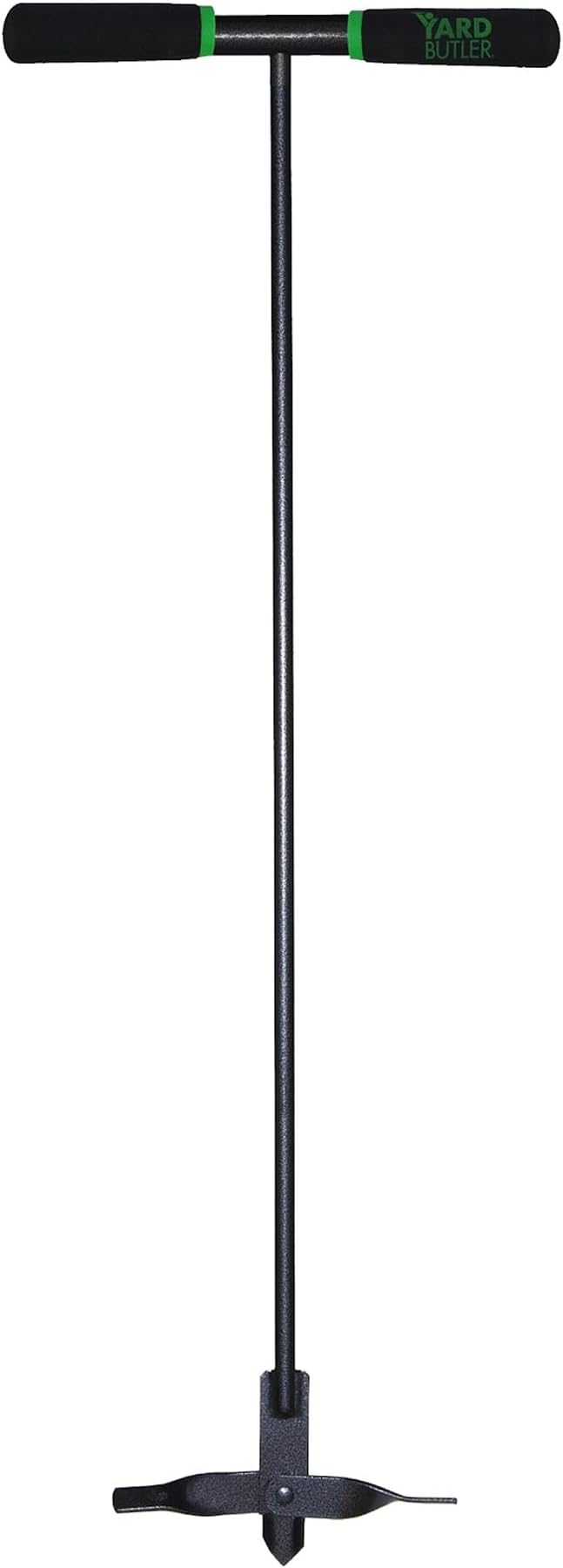 Yard Butler ICA-36 Compost Aerator - Lawn Care Tool for Aerating - Long-Handled - Power-Coated Steel Construction - Comfortable Cushioned Handles Garden Tool - Easy to Use