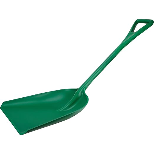 SPARTA Polypropylene Sanitary Shovel, One-Piece Food Handling Scoop, Commercial Kitchen and Bulk Ingredient Transfer Tool, 13.75" x 16.5" Scoop, Green