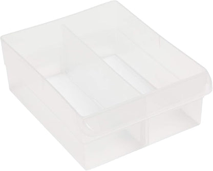 Akro-Mils 44 Drawer 10144REDBLK, Plastic Parts Storage Hardware and Craft Cabinet, Red & Black, (1-Pack) & 40717 Length Dividers for Plastic Storage Hardware, (6-Pack), Clear, Black