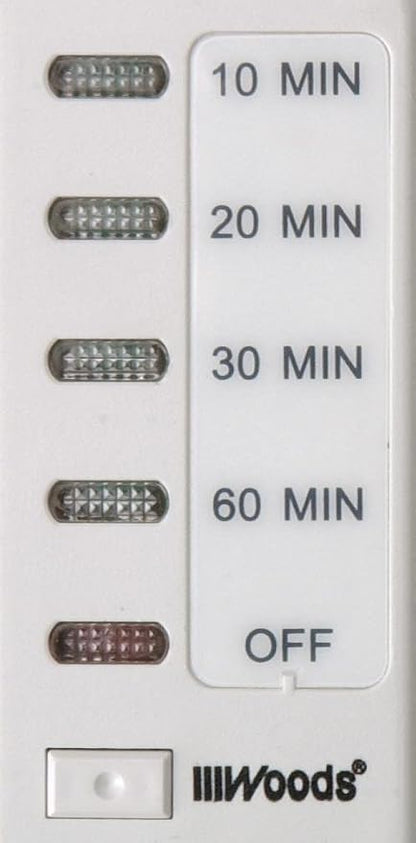 Southwire Woods In-Wall 60-Minute Digital Countdown Timer - Automatic Shut-Off Timer - Energy-Efficient Wall-Mounted Timer - Durable Digital Timer - Easy-Installation Indoor Timer