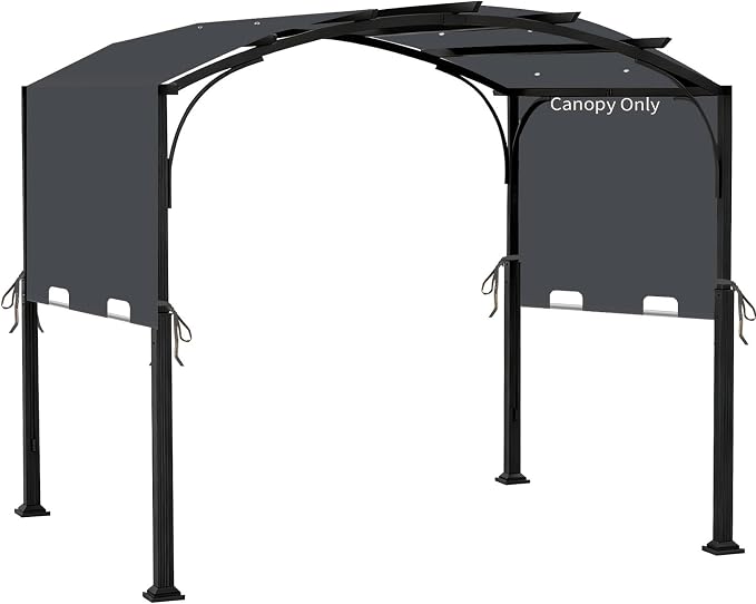 85''x 208'' Universal Replacement Pergola Cover for Pergola (Deep Gray)