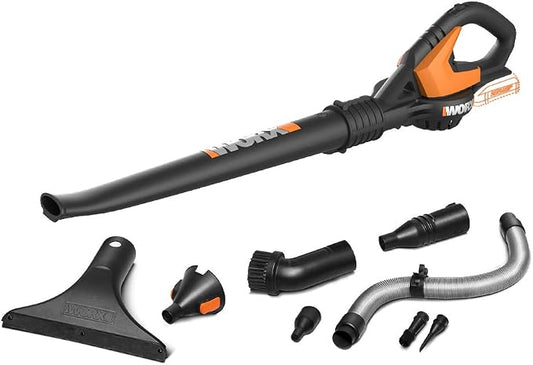 WORX 20V Power Share Cordless Blower/Sweeper/Cleaner and 22" Hedge Trimmer Bundle
