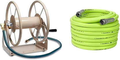 Liberty Garden Hose Reel and Flexzilla Garden Hose Bundle