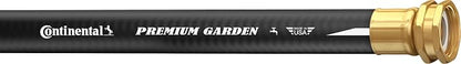 Continental Premium Garden, Black Heavy Duty Cold Water Garden Hose, 5/8in Inside Diameter x 25ft Length, Male x Female Garden Hose Thread