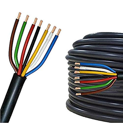 Orbit 57092 Underground Sprinkler Wire, 7-Strand Solid, 50 Ft, UF/UL Listed, Multi-Color, 18-Gauge